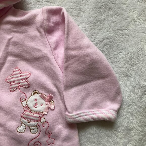 FREE w/ Purchase | Just Too Cute 6-9M Hooded Cardigan GUC w/ stainings - Picture 8 of 16